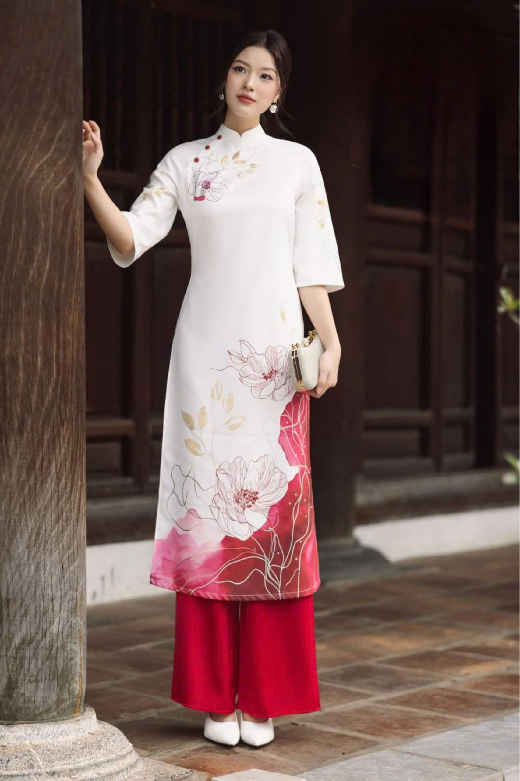 set áo dài xuân 2024