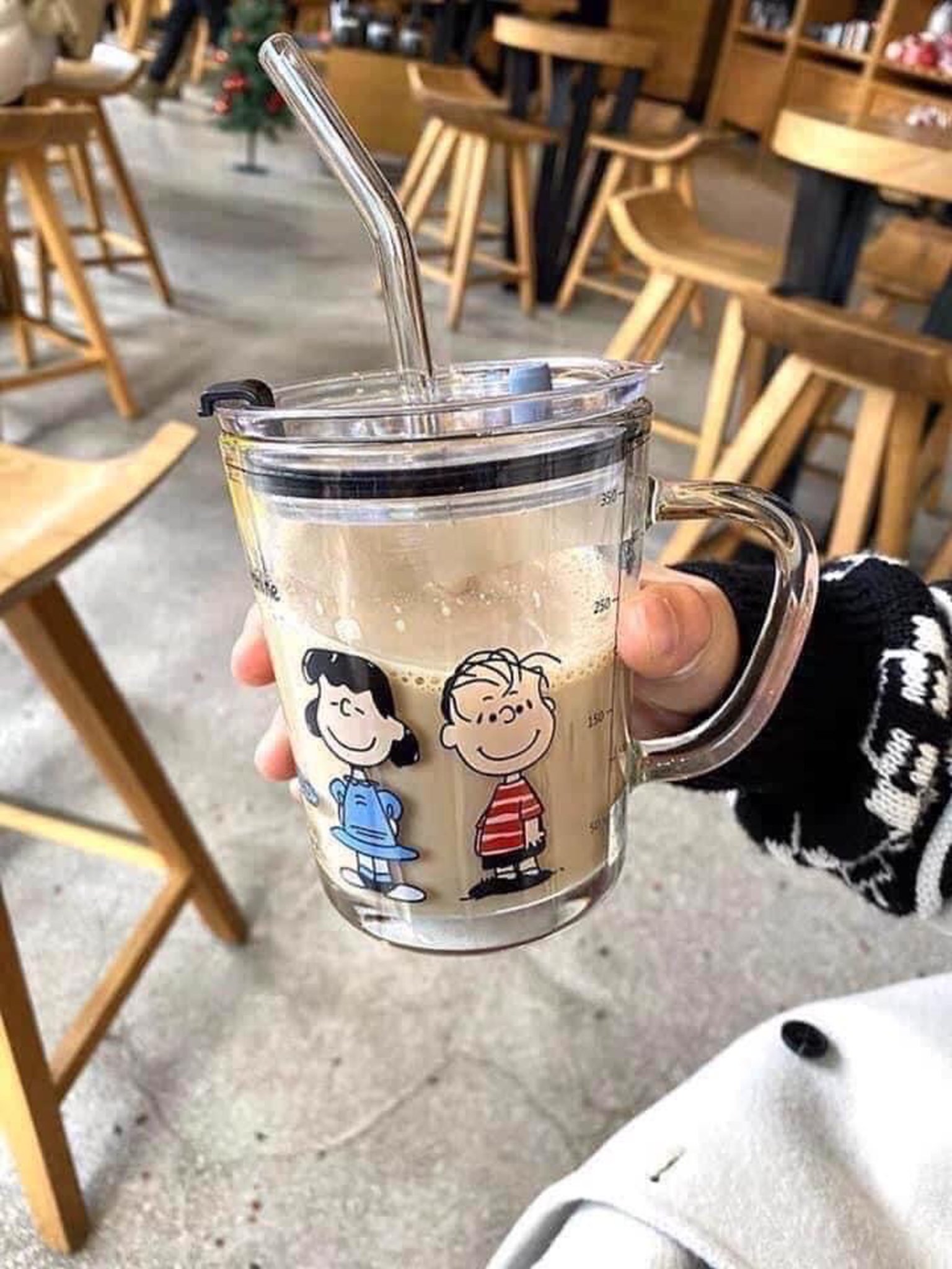 Cốc pha sữa thủy tinh chia vạch-Bộ 2 cái