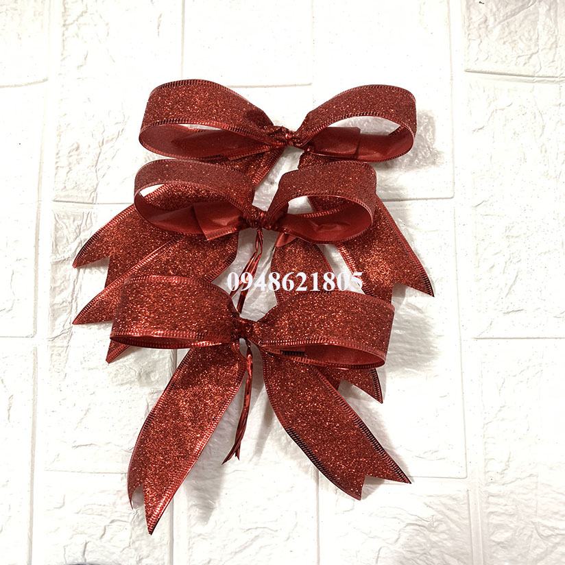 SET 3 NƠ TRANG TRÍ CÂY THÔNG NOEL, GIÁNG SINH