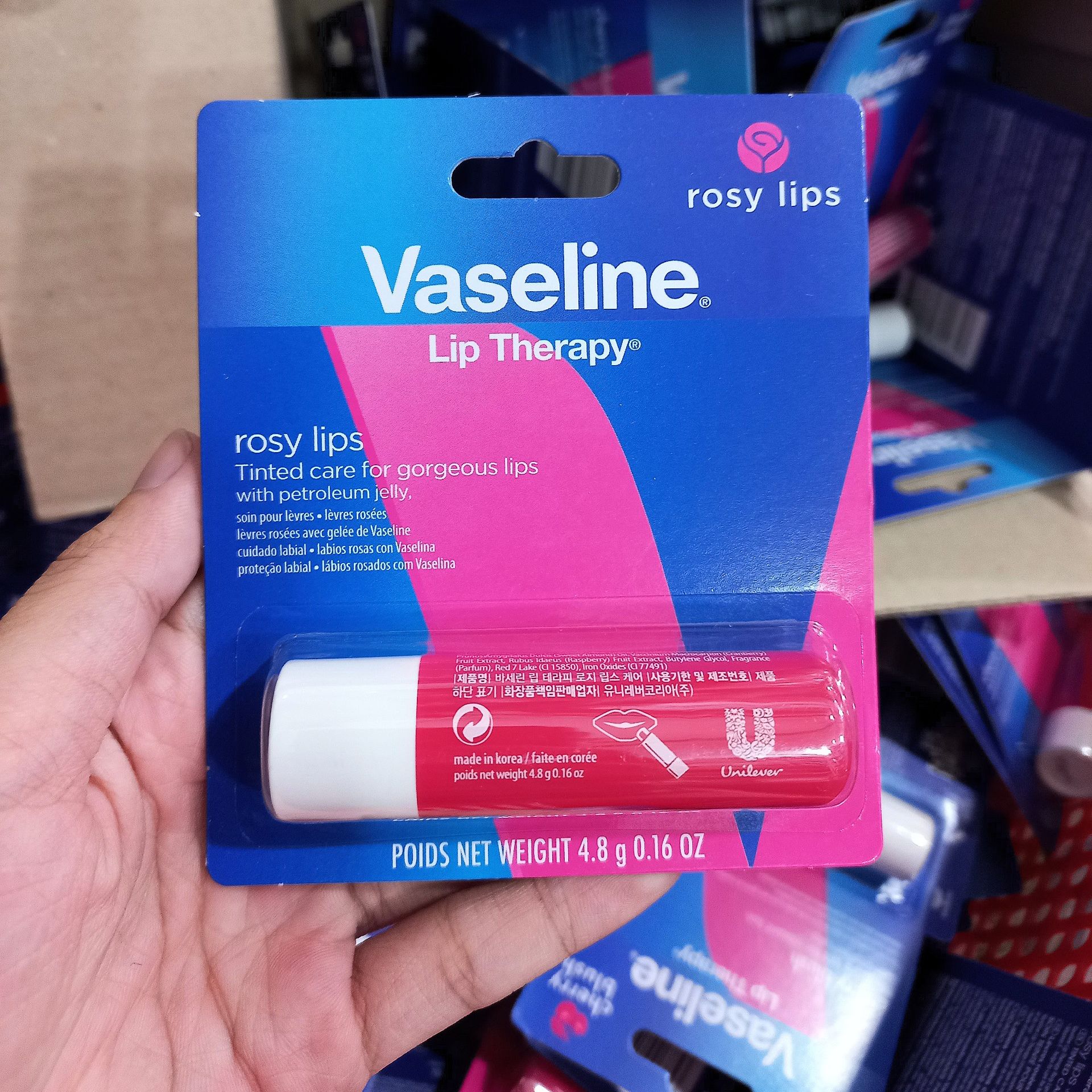 SON DƯỠNG MÔI VASELINE LIP ROSE THERAPY 4.8G (DẠNG THỎI)
