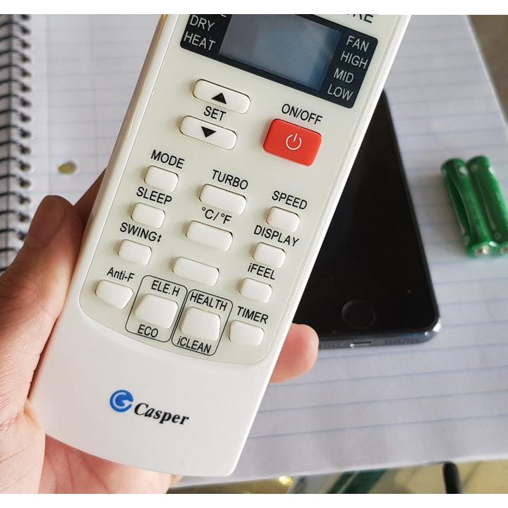 Điều khiển điều hòa 1 chiều CASPER nút đỏ cho mùa hè cực mát