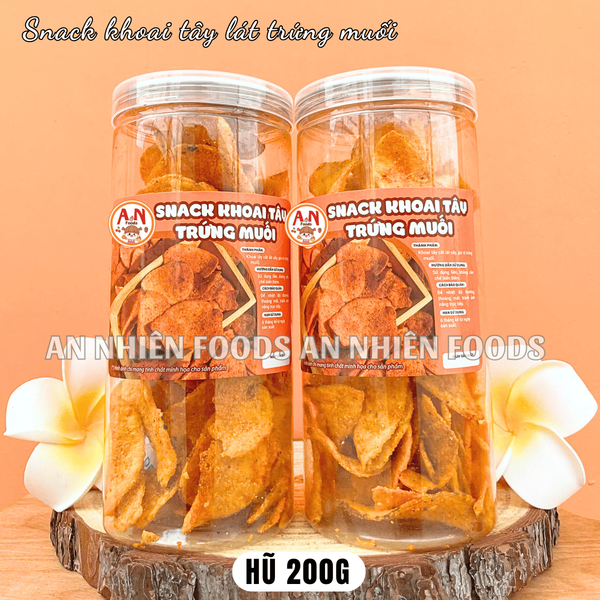 Snack khoai tây lát trứng muối (có video)