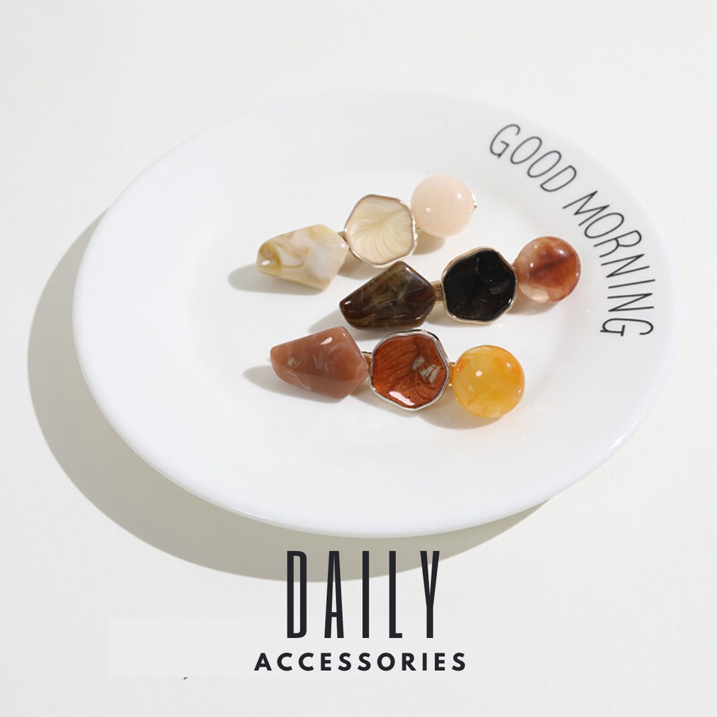 Kẹp tóc mái Đính Đá Hàn Quốc cute Daily Accessories