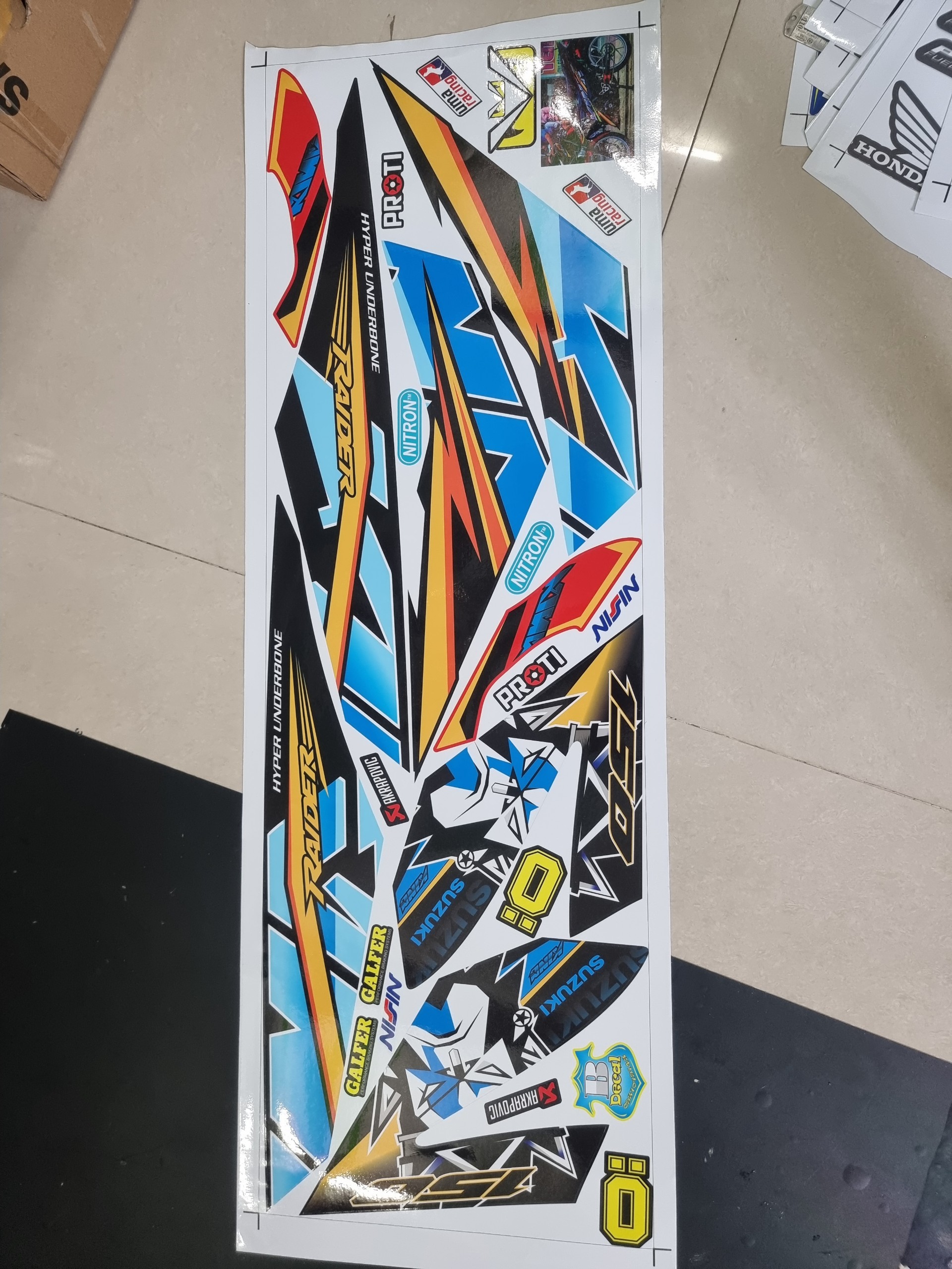 Tem xe raider fi 150 king drag