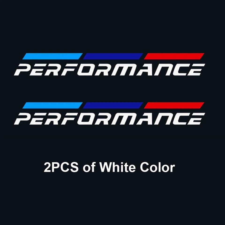 [HCM]Bộ 2 Tem dán cửa xe ô tô Performance 02 (trắng)