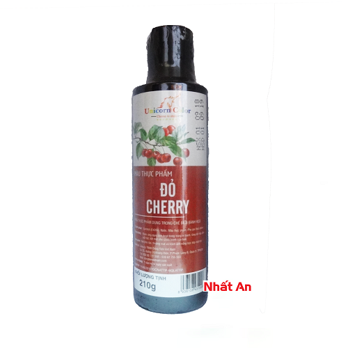 [HCM]MÀU NƯỚC THỰC PHẨM UNICORN ĐỎ CHERRY 210GR
