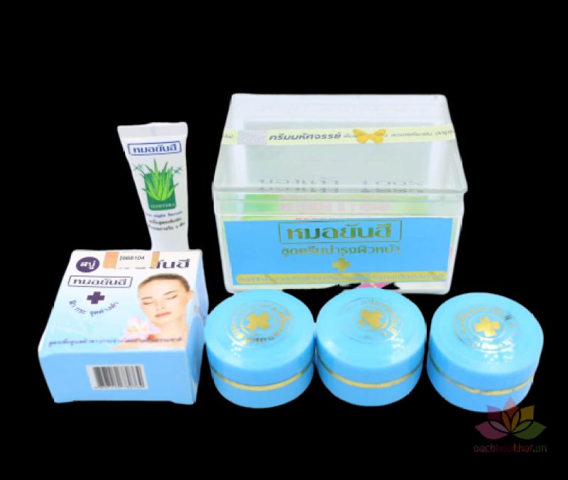 Bộ thoa mụn tái tạo trắng da Yanhee xanh dương Thái Lan giá rẻ