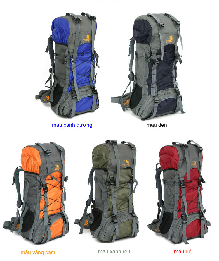 Balo leo núi, trekking dã ngoại 60L
