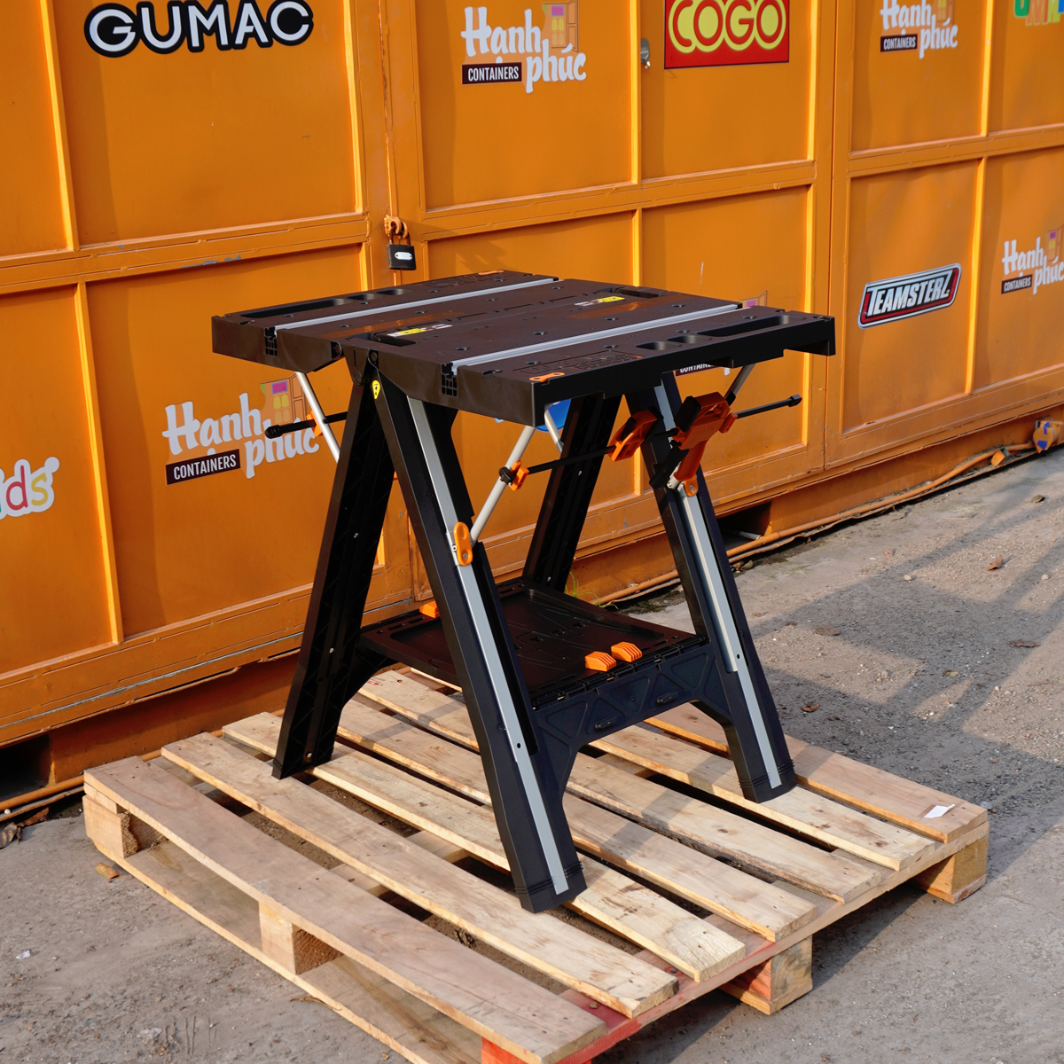 Worx wx051 multi-function folding table load up to 450kg easy to fold portable wide table top original easy to operate