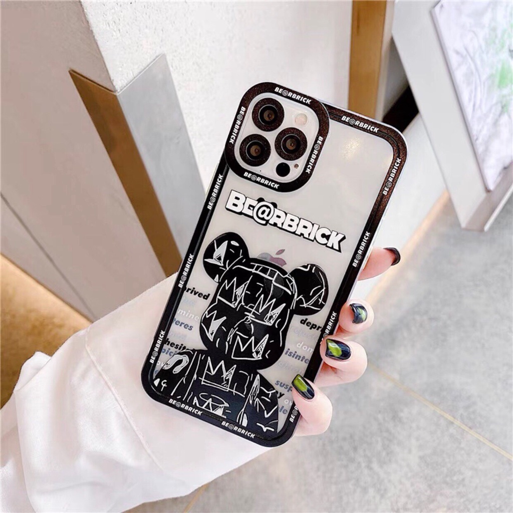 Ốp Lưng IPhone Trong Cạnh Vuông Siêu Hot (VIỀN NỔI)