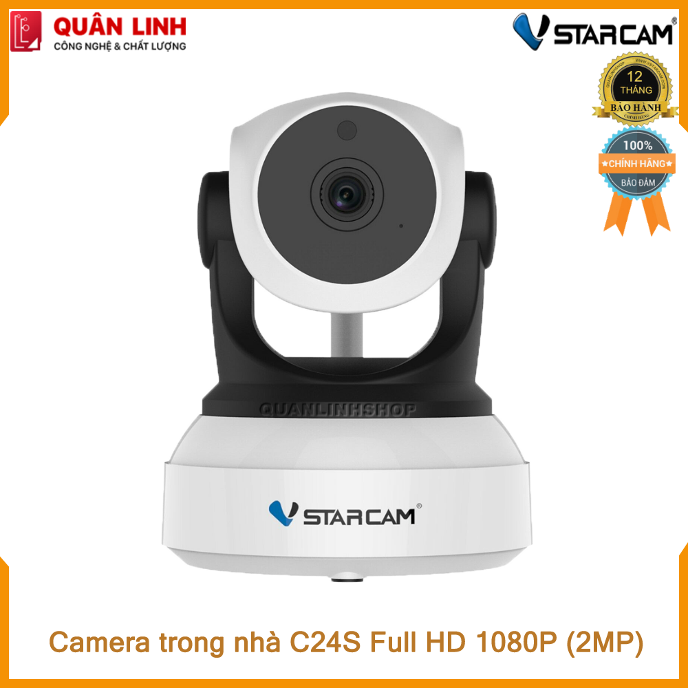 Camera wifi IP Vstarcam C24S Full HD 1080P kèm phân loại thẻ nhớ 32G-128GB- ENPI