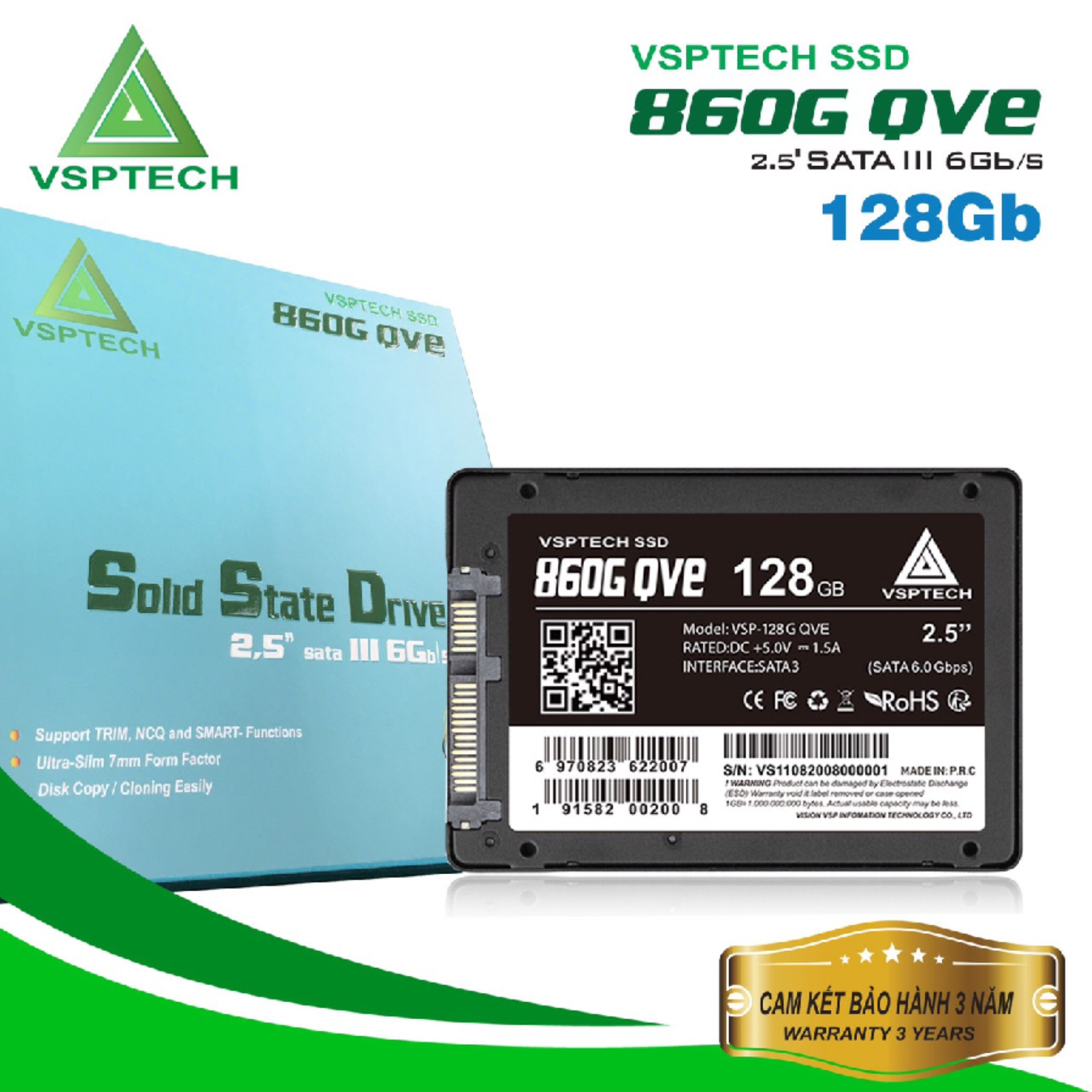 [HCM]Ổ cứng SSD VSPTECH 128G (860G QVE) – Bảo hành 36 tháng