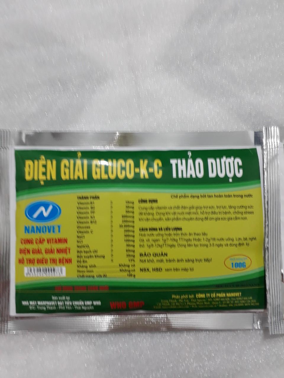 ĐIỆN GIẢI GLUCO-K-C THẢO DƯỢC 100g