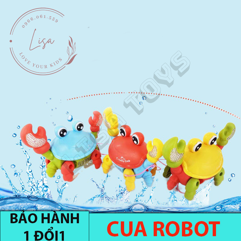 Đồ Chơi Trẻ Em Dễ Thương Chú Cua Robot LISA TOYS Di Chuyển Bằng Pin Thông Minh Kết Hợp Với Đèn Sáng Nhấp Nháy Và Âm Nhạc Vui Tươi Tăng Thêm Sự Thích Thú Cho Trẻ Nhỏ