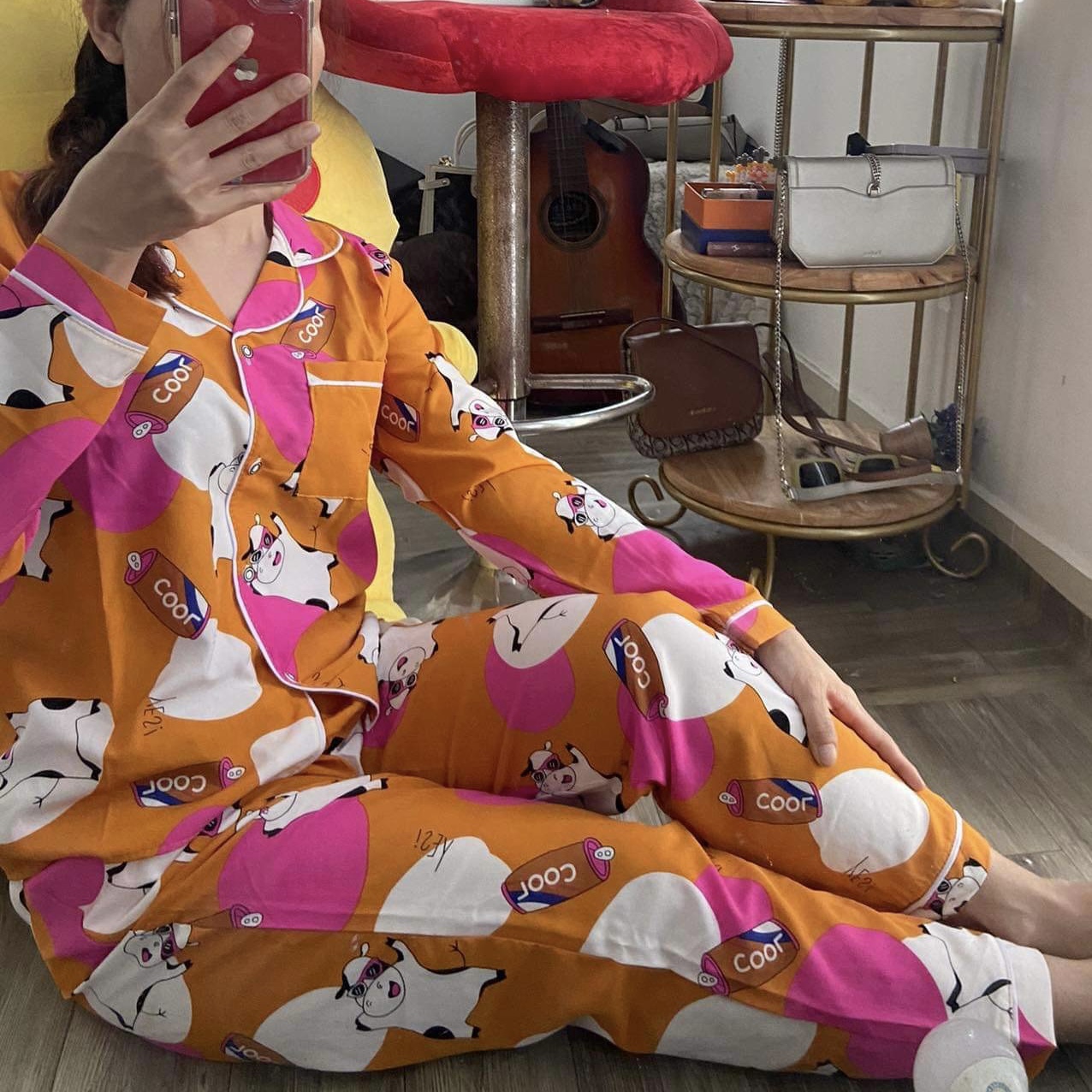 [TDQD có túi quần]Đồ Bộ Pijama Lụa Hàn HOT Siêu Đẹp Dưới 58kg
