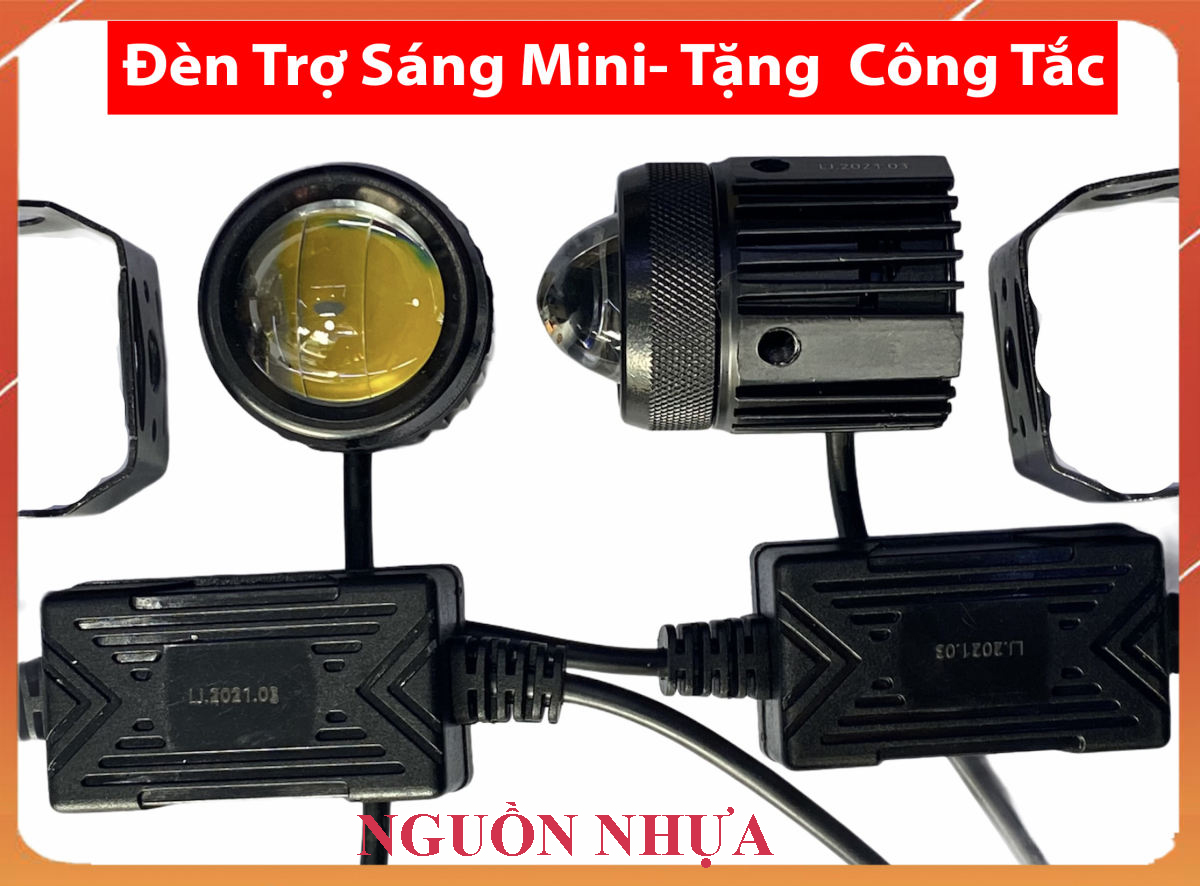 Đèn Trợ Sáng mini 2 màu - Tặng Công Tắc