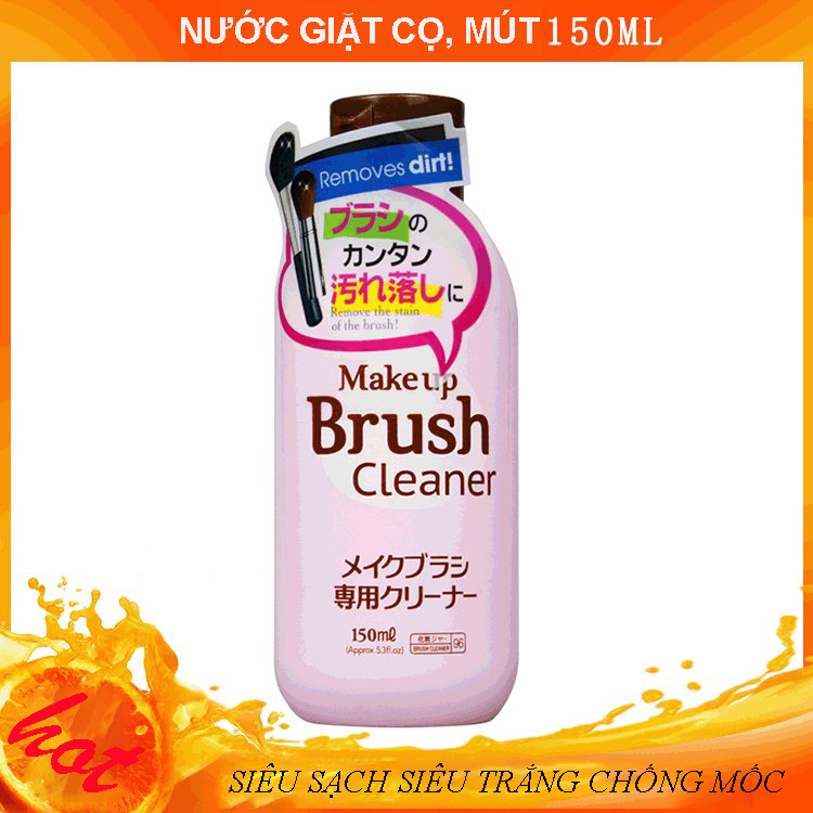 Nước rửa cọ mút make up brush cleaner 150ml chính hãng halomi siêu sạch dụng cụ dễ dàng sử dụng