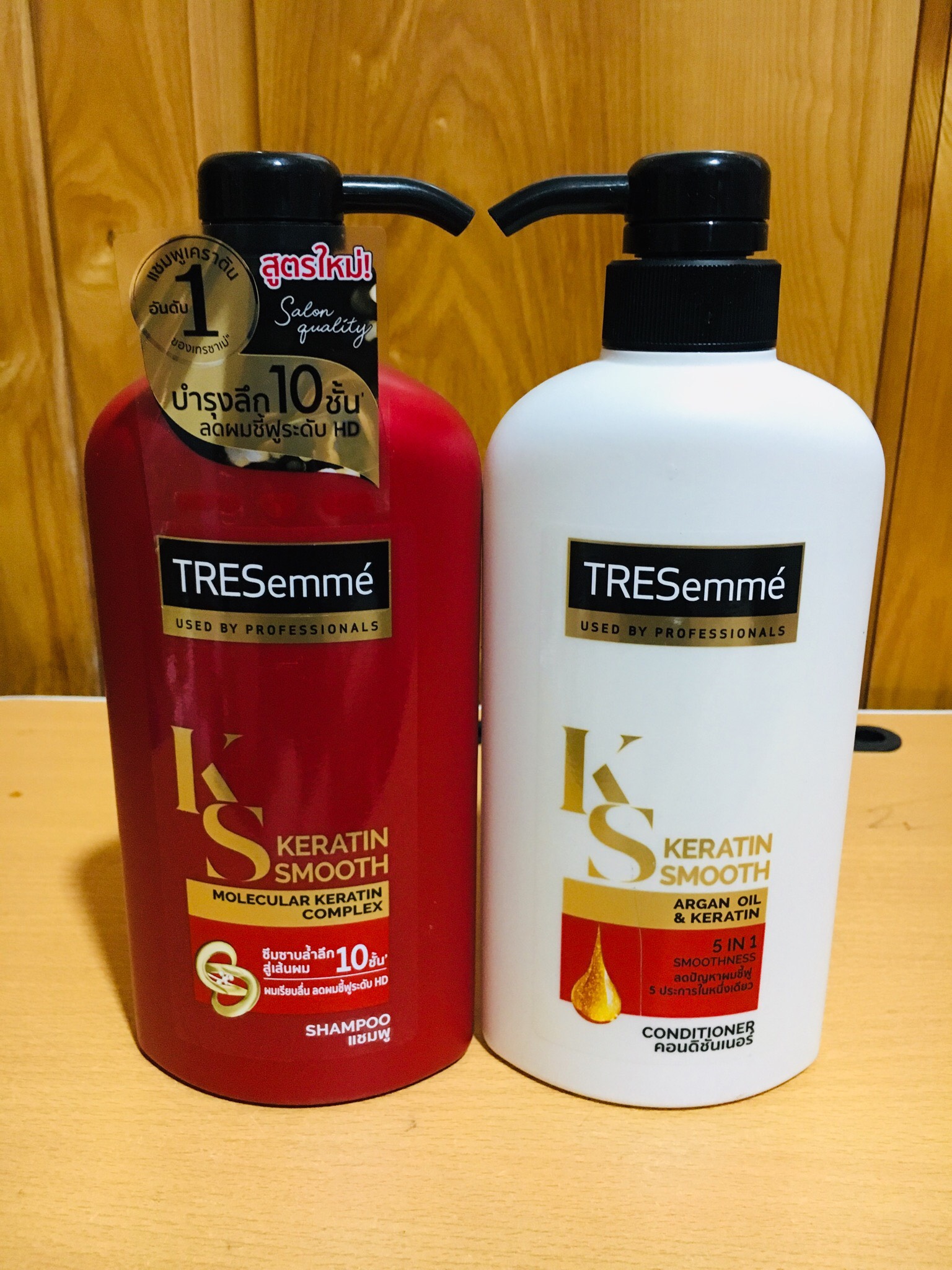 Combo gội + xả tresemme keratin smooth thái lan 450ml