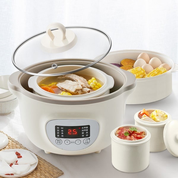 NỒI NẤU CHÁO, NINH, HẦM, HẤP CÁCH THỦY BEAR 1.6 LÍT