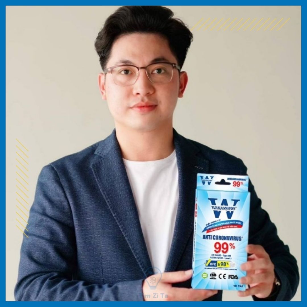 [HCM]Khẩu trang Wakamono diệt Corona 99% (4 lớp  hộp 10 cái)