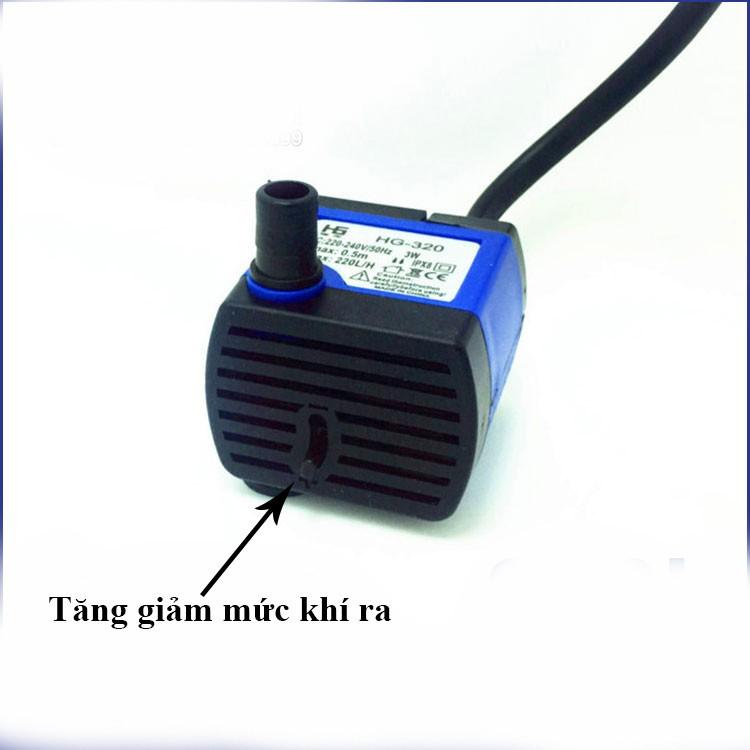 Máy Bơm Chìm Mini HG-320 3W 220V Bơm Bể Cá, Tiểu Cảnh Mini