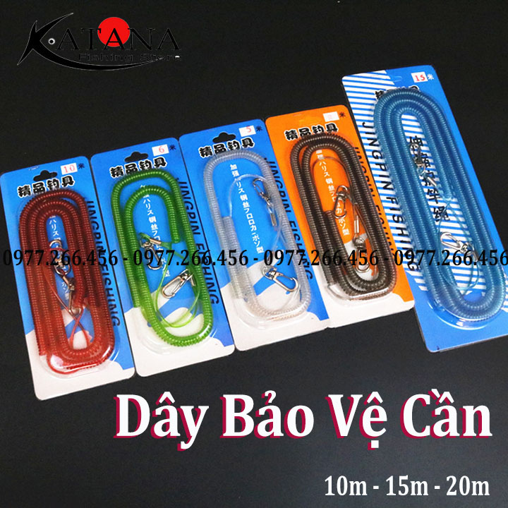 Dây bảo vệ cần tay- dây bảo hiểm cần câu đài - 10m - 15m - 20m chuyên câu đơn câu đài