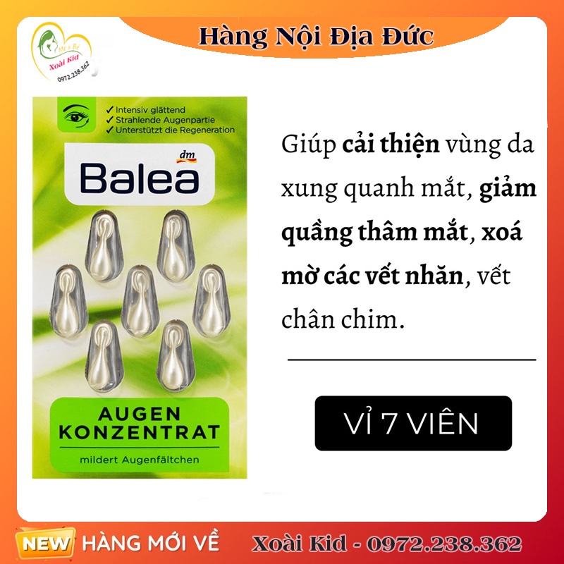 Viên nang dưỡng da Balea Đức