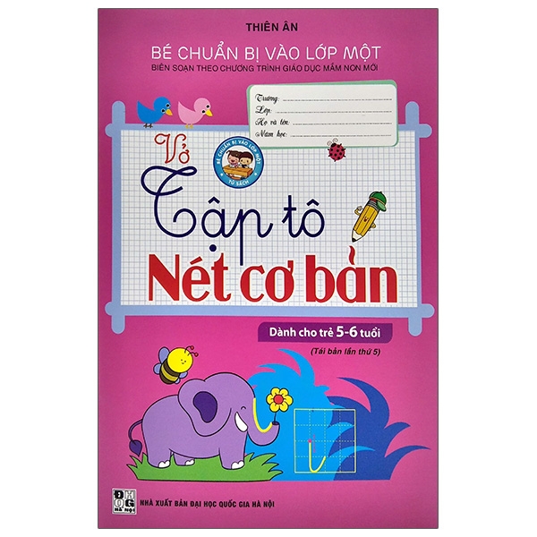 Fahasa - Vở Tập Tô Nét Cơ Bản (5-6 Tuổi)
