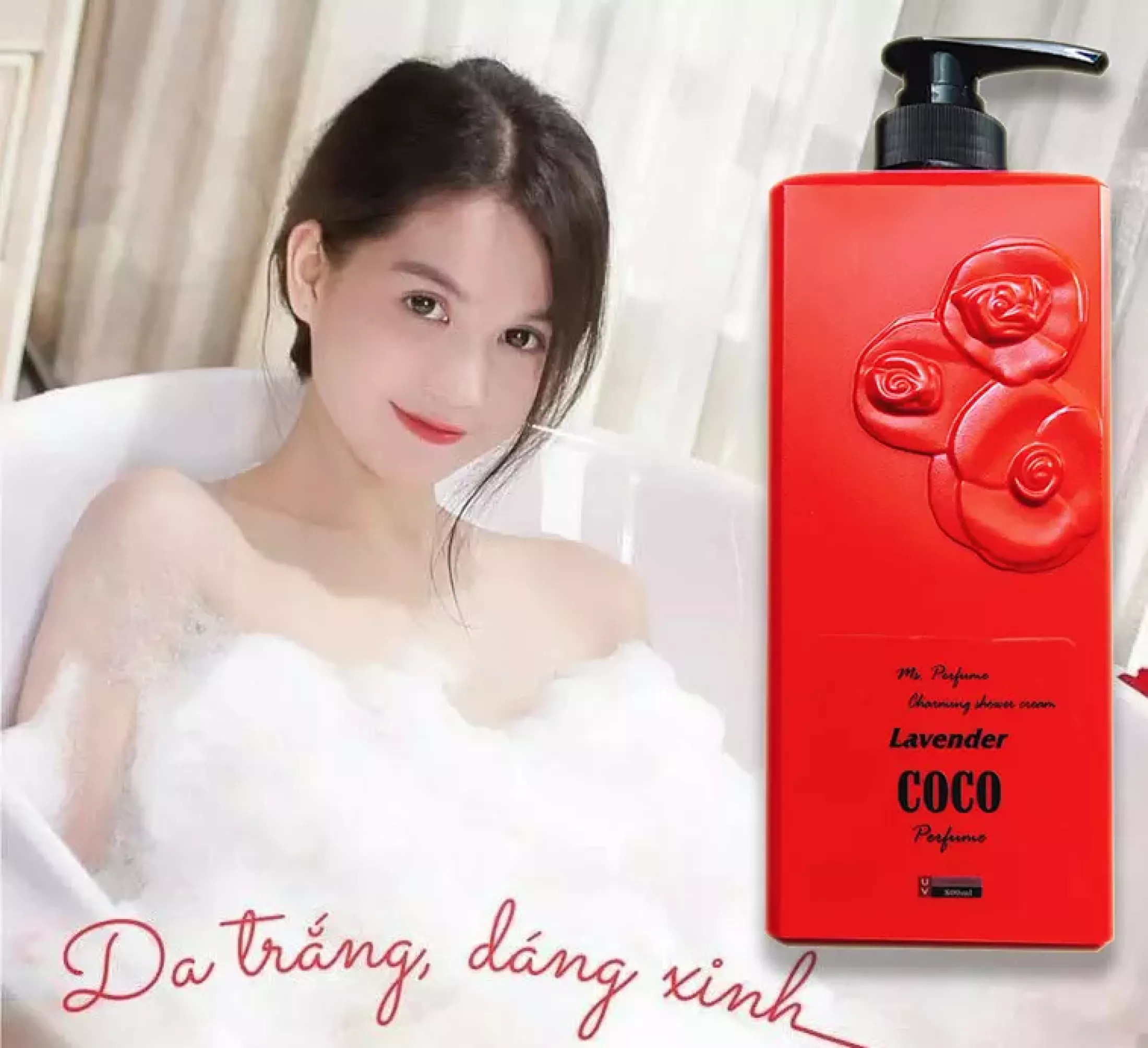 01 chai x 800ml sữa tắm trắng da hương nước hoa coco no5 cao cấp.
