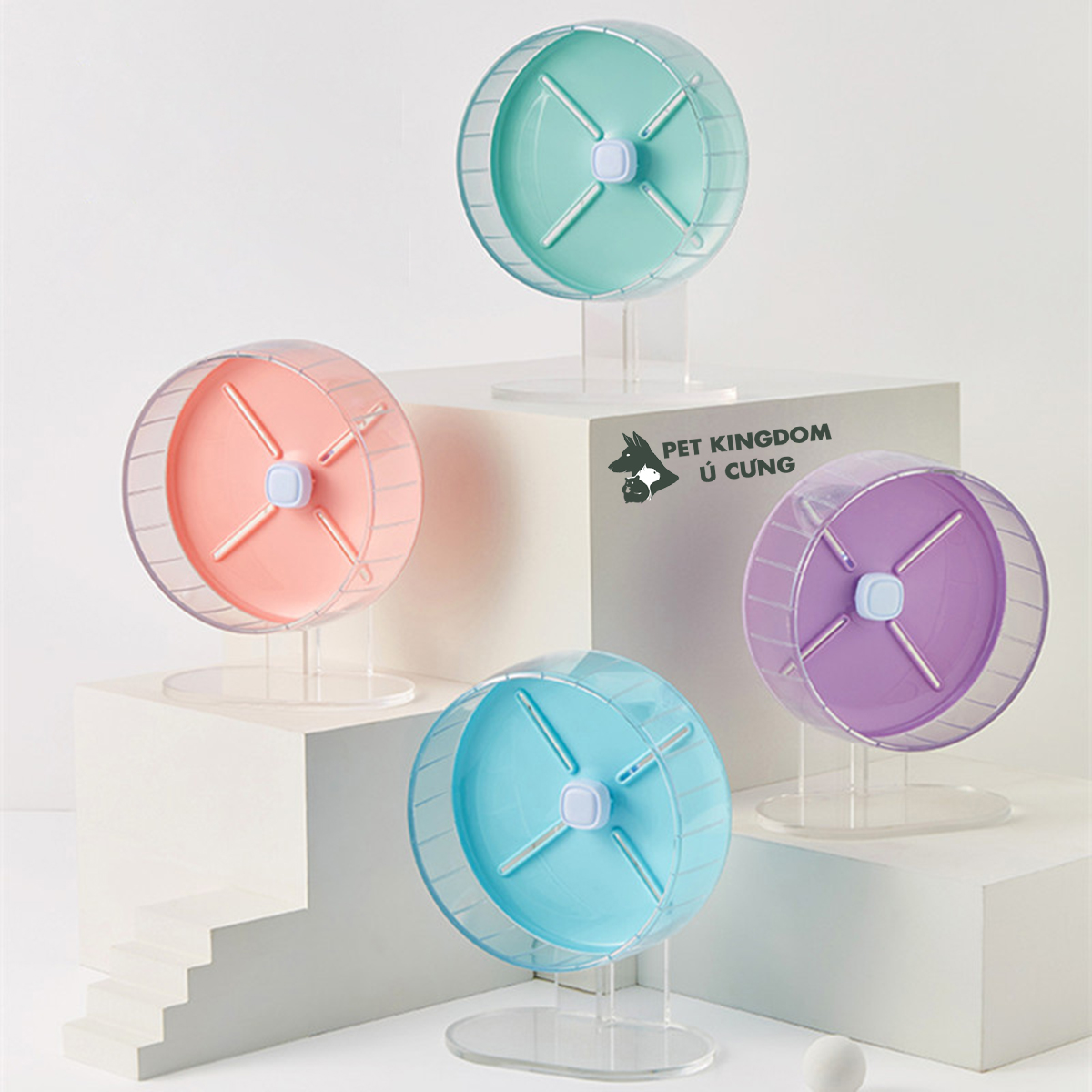 Wheel 20cm Silent Cho Hamster, Nhím, Sóc