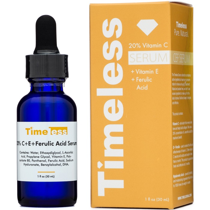 Serum Timeless 20% Vitamin C + E Ferulic Acid làm sáng da 30ml