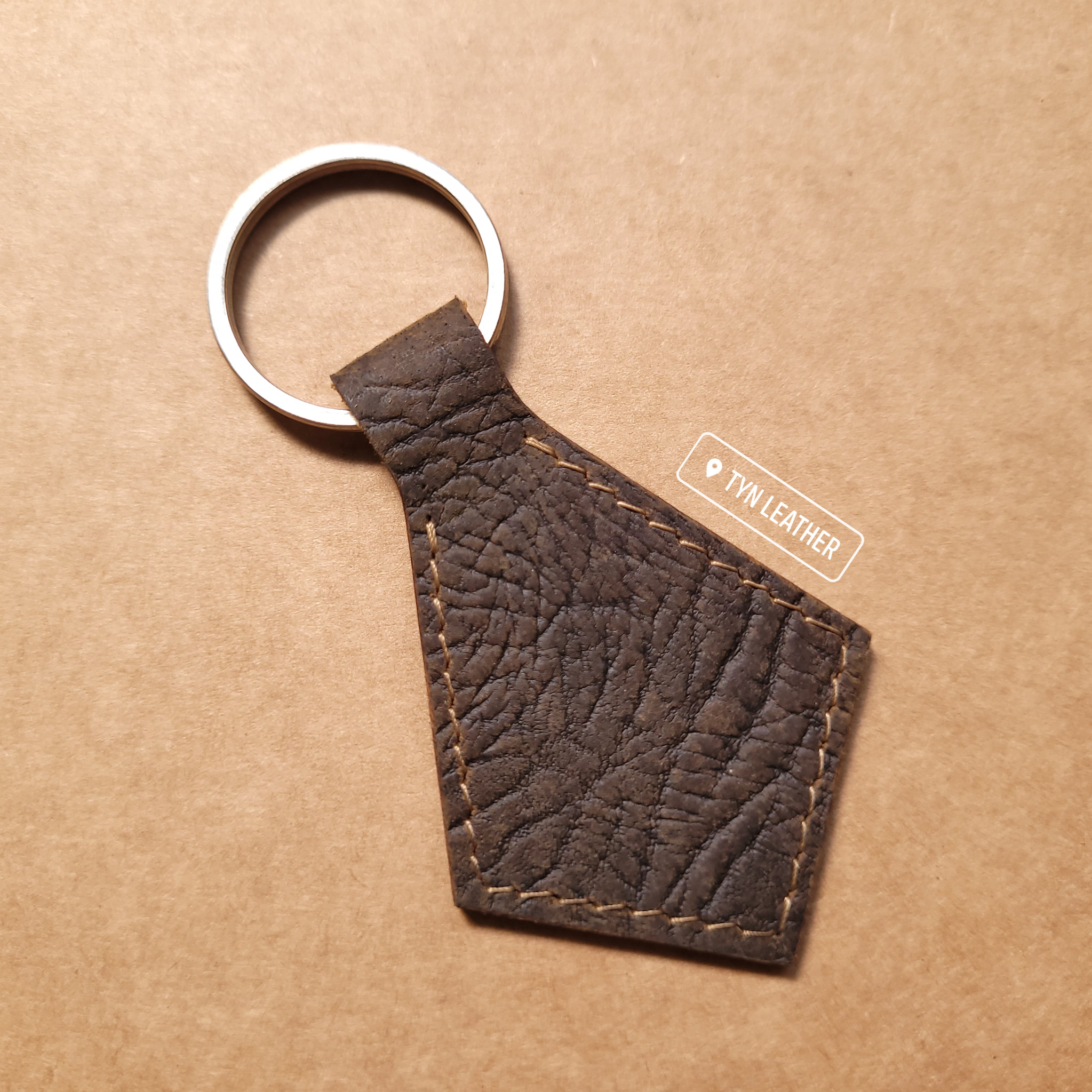 Móc Khóa Da Bò Thật Handmade - Đồ Da Thủ Công Tynleather