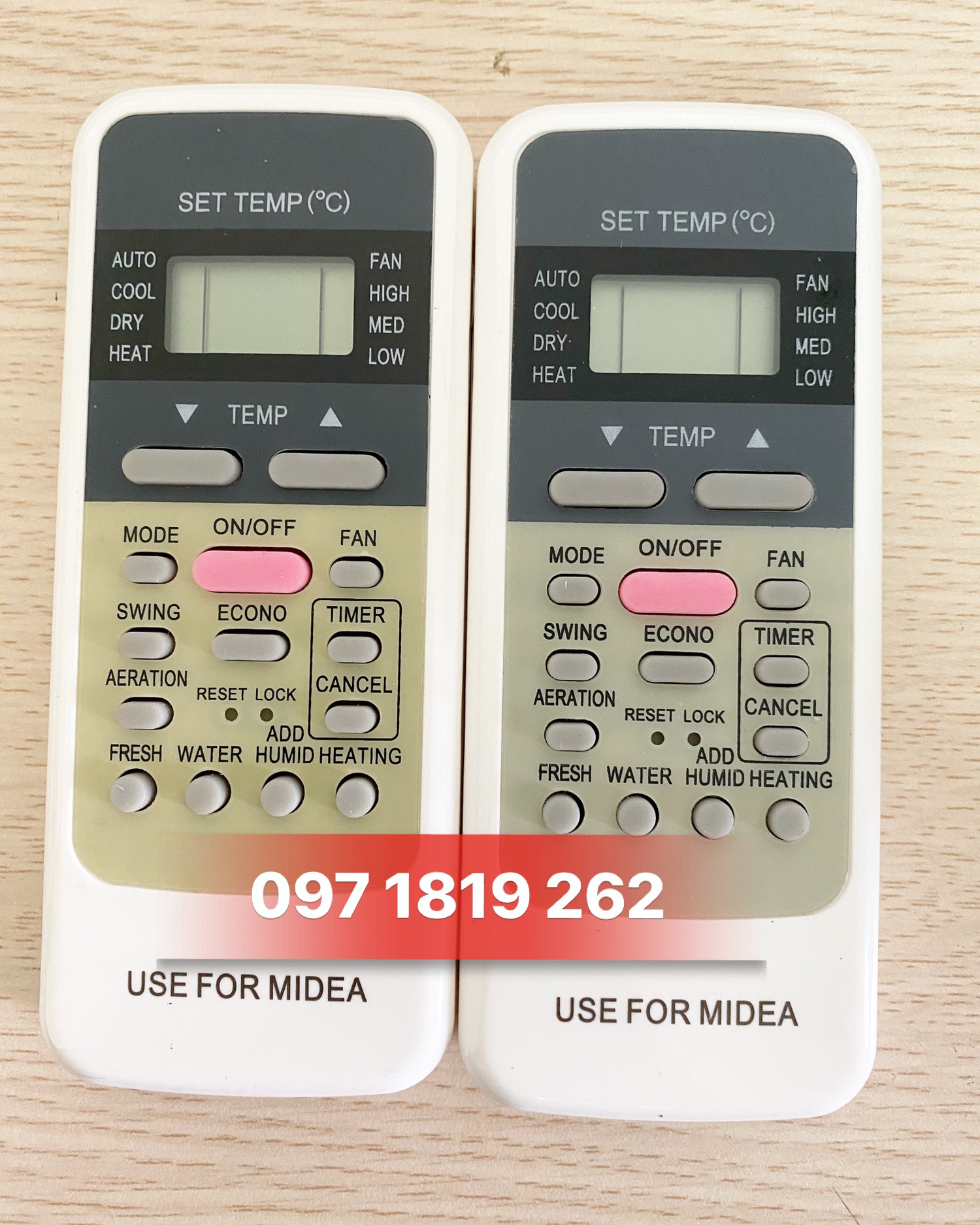 Khiển remote điều hòa máy lạnh MEDIA