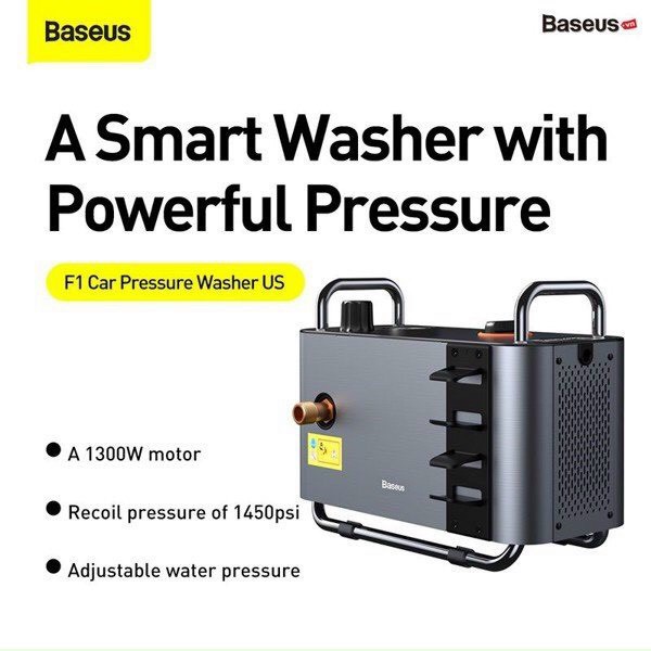 Máy nén khí  xịt rửa xe ô tô Baseus