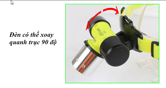 [HCM]Đèn Pin đội đầu lặn biển Pin Sạc Cao Cấp Siêu Bền