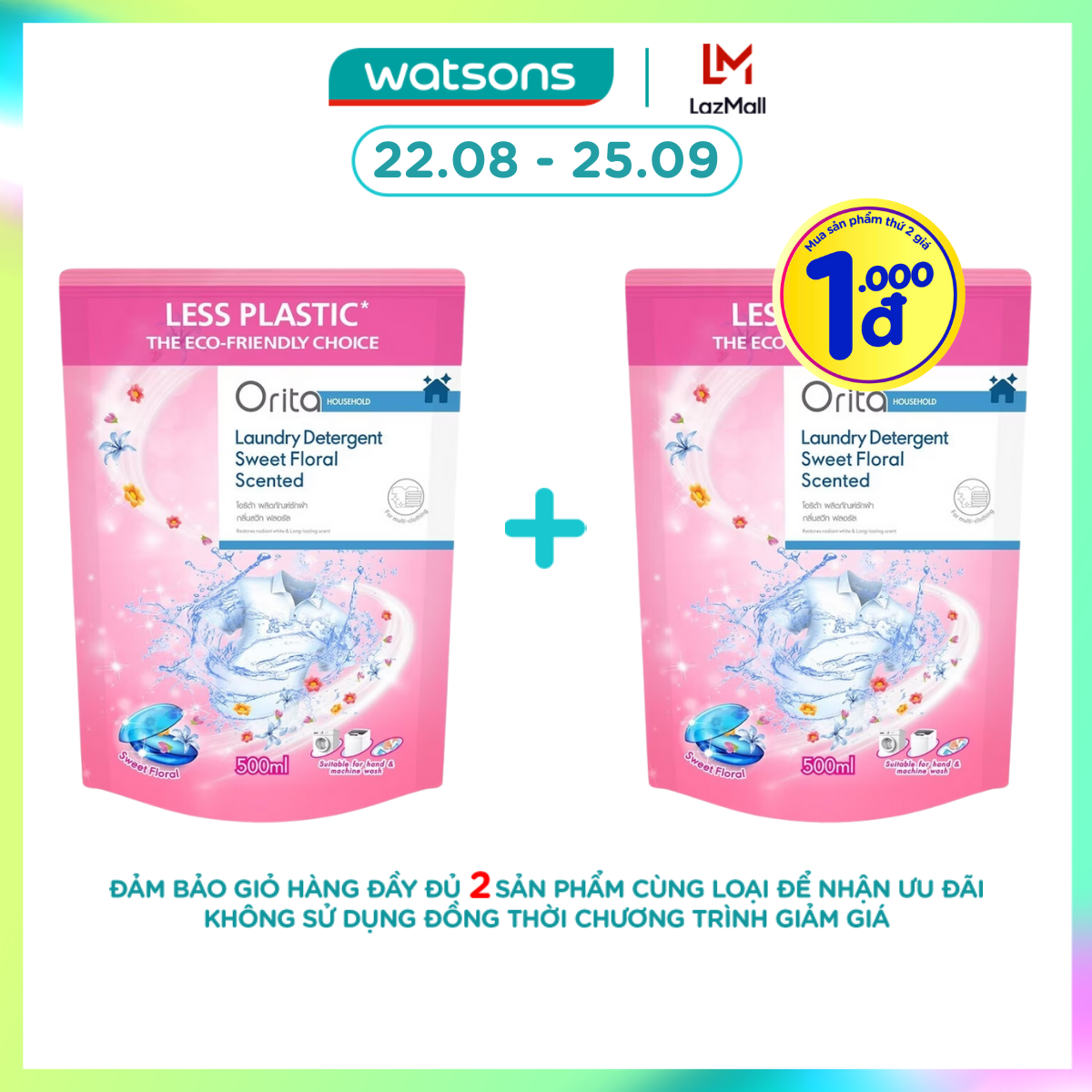 Nước Giặt Orita Hương Hoa Ngọt Ngào Laundry Detergent Sweet Floral 500ml