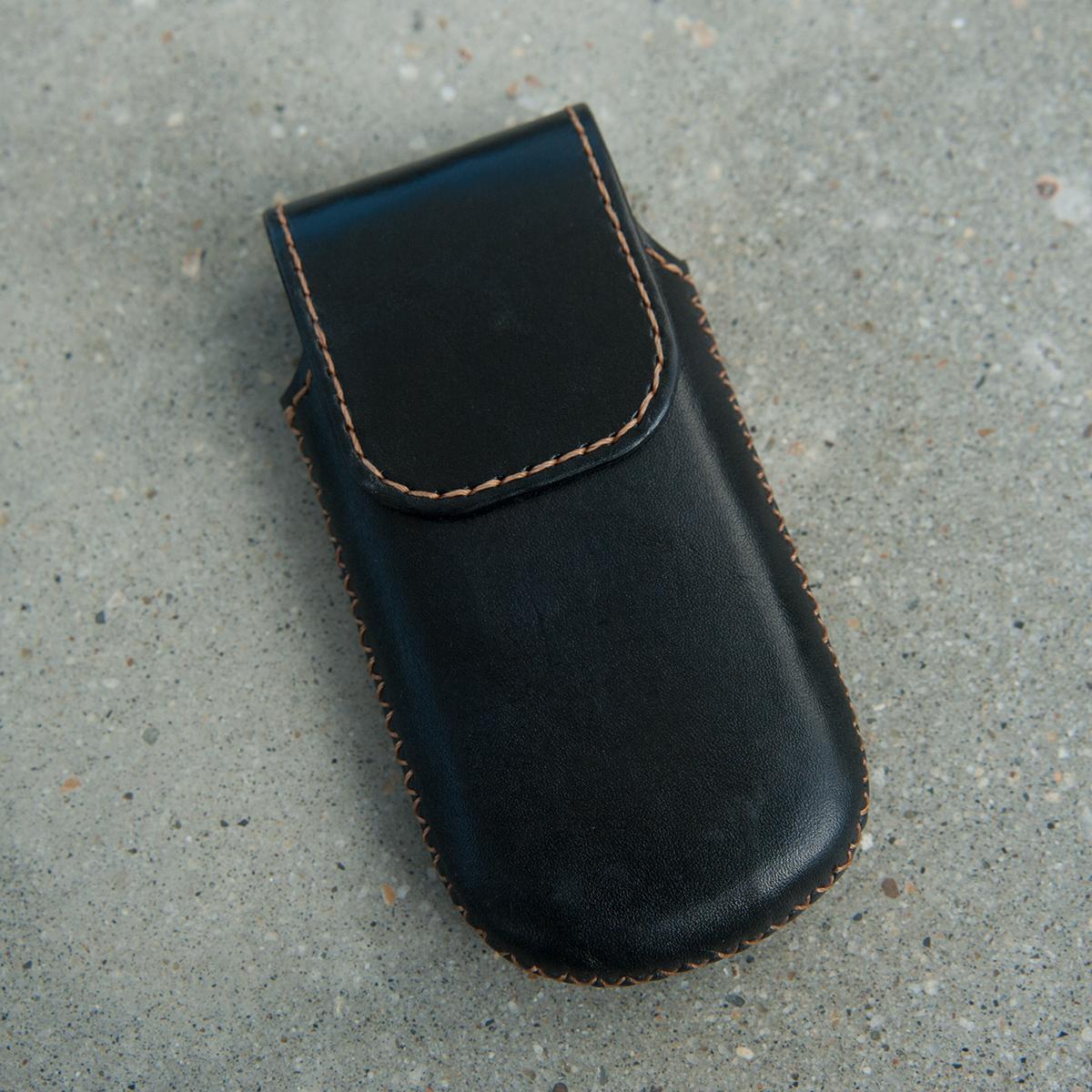 Bao da Nokia 8800 có nắp gập - Da bò thật - Đồ da handmade DTLEATHER DB205