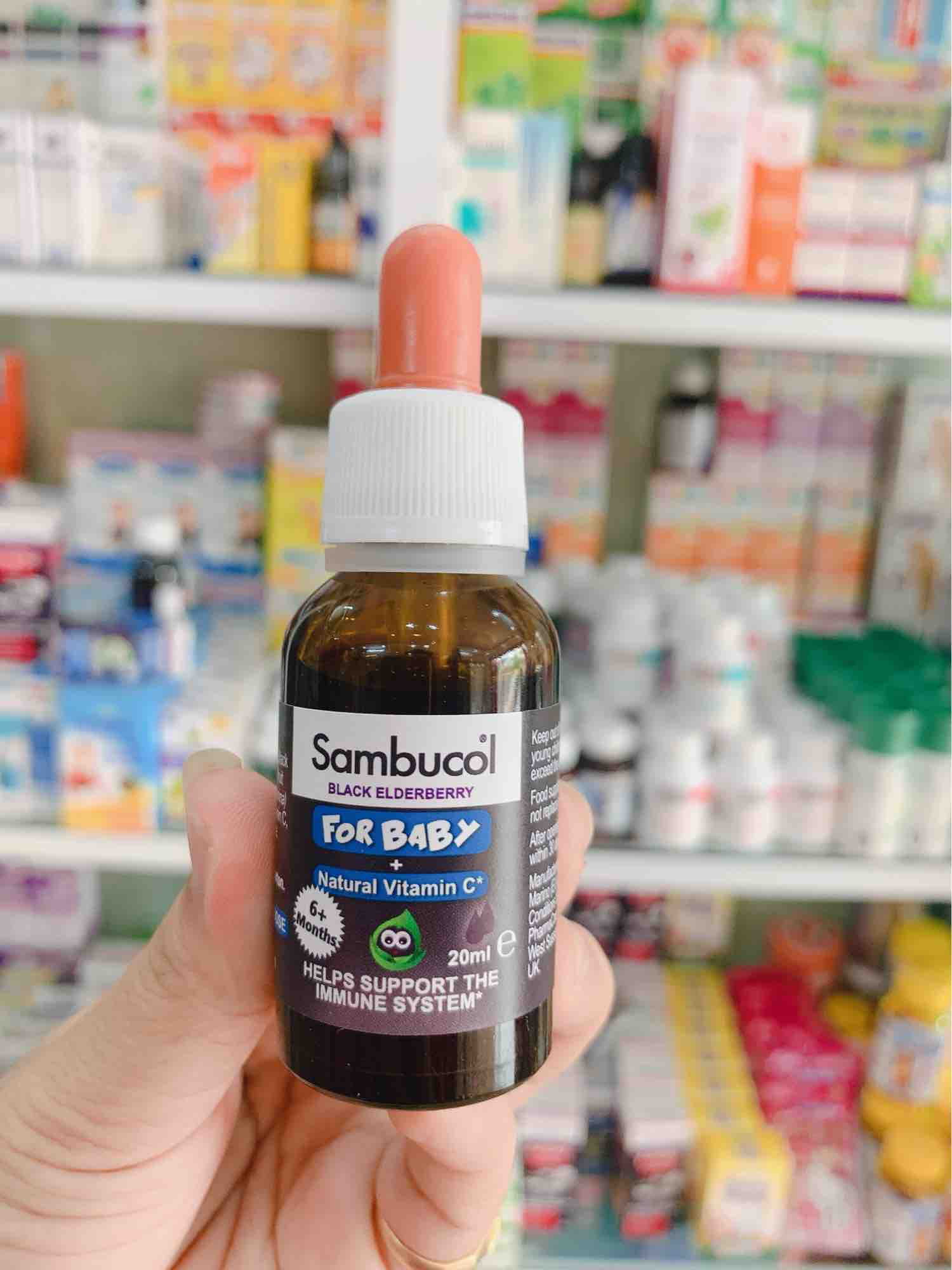 Sambucol tăng đề kháng drop dạng giọt cho bé từ 6 tháng