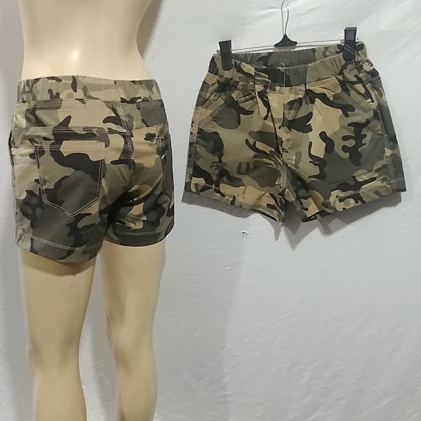 [HCM]Quần sọt jean kaki lính