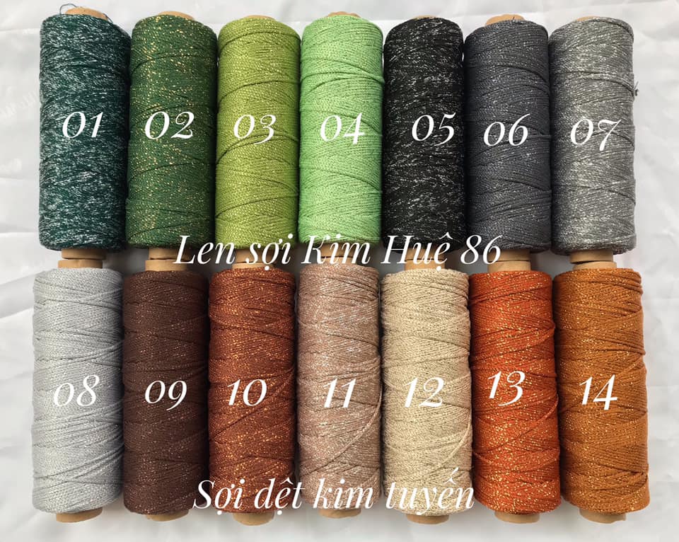Sợi dệt kim tuyến (từ màu 01 đến màu 31)
