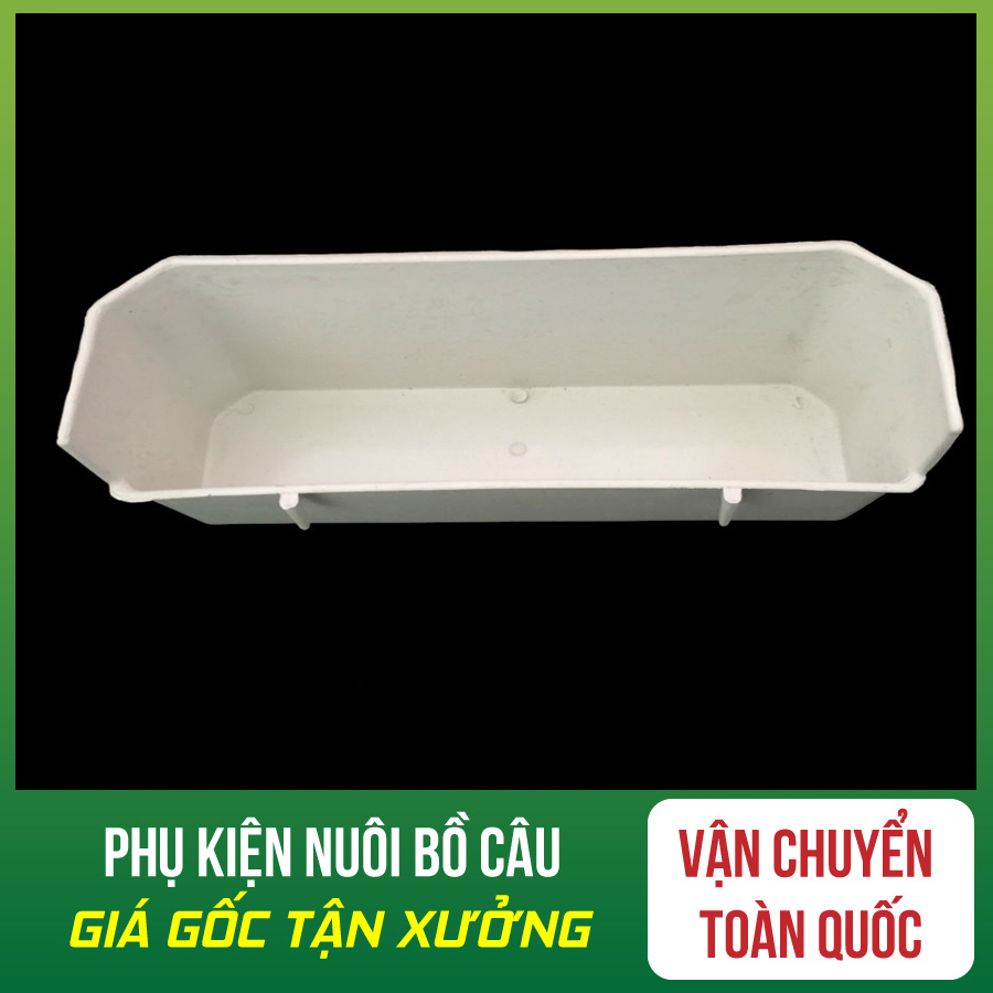 Combo 20 máng ăn chống vãi - máng ăn chống vãi đôi - máng ăn chống vãi dài - máng ăn chống vãi cho chim bồ câu