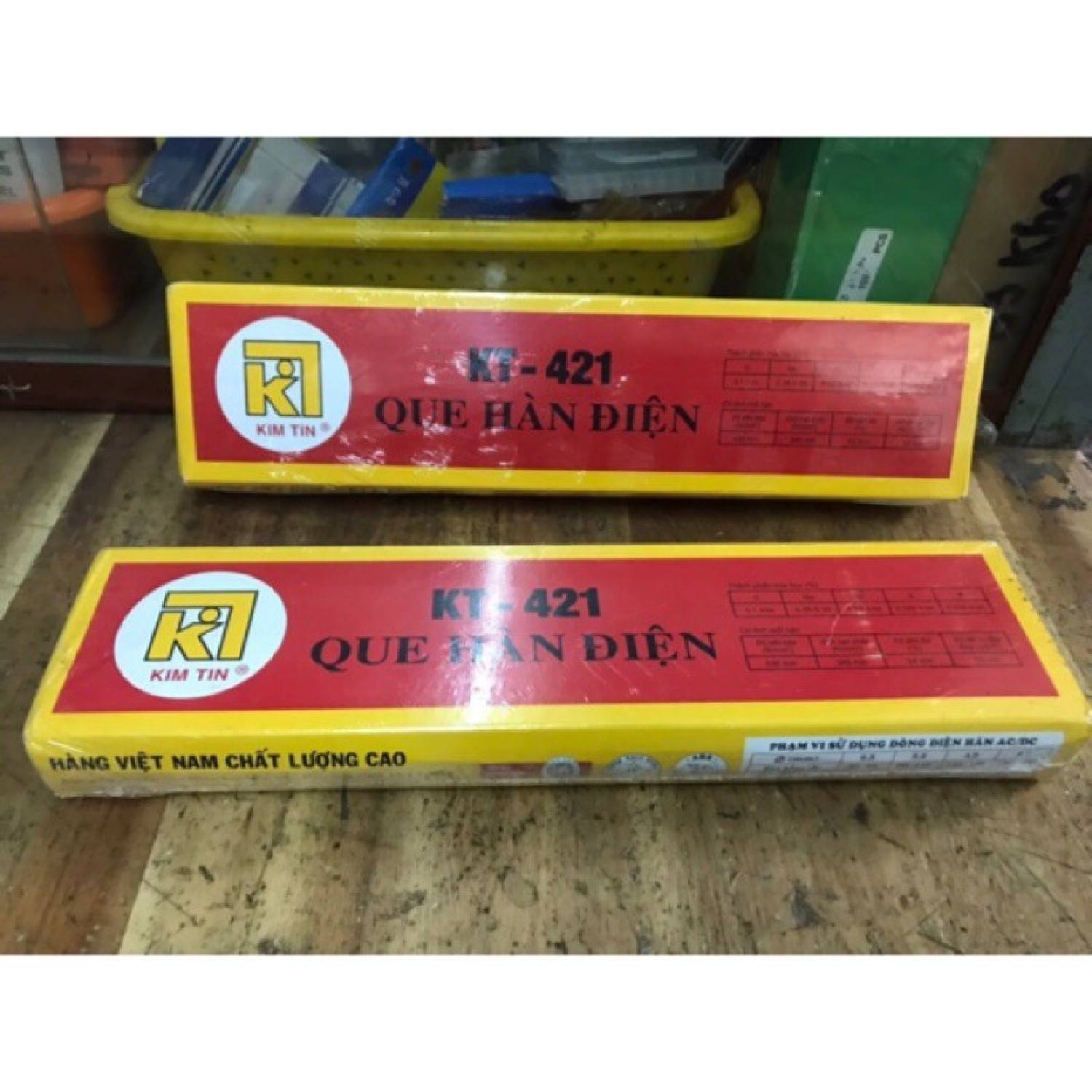 Que hàn sắt, hàn điện Kim Tin 2.5 ly - 3.2 ly (lẻ 5-10 cây)