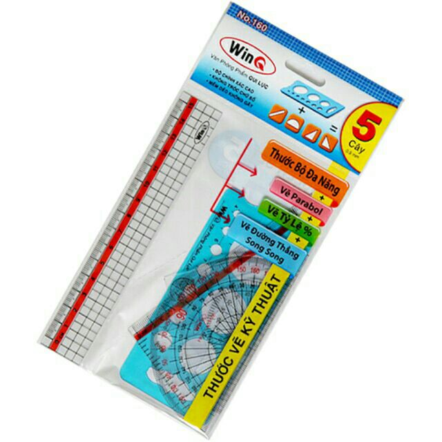 [HCM]Thước bộ gồm 5 cây win QT-160