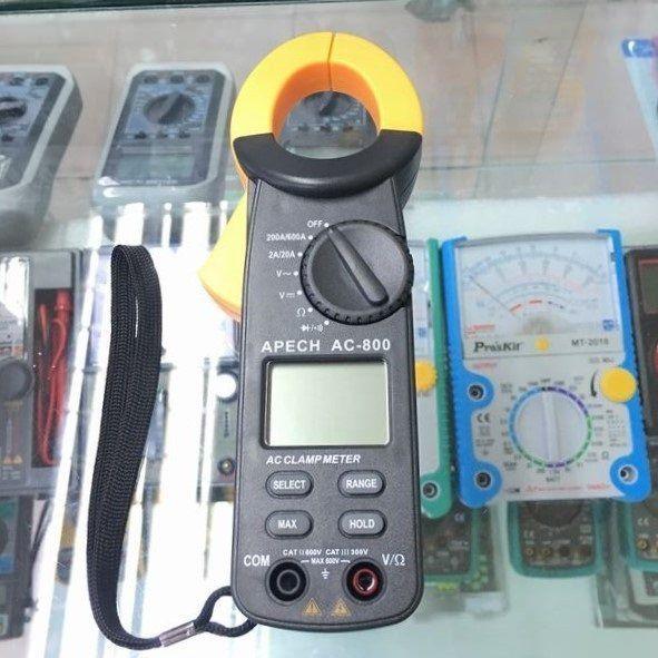 Ampe kìm đo dòng ac điện tử apech ac-800