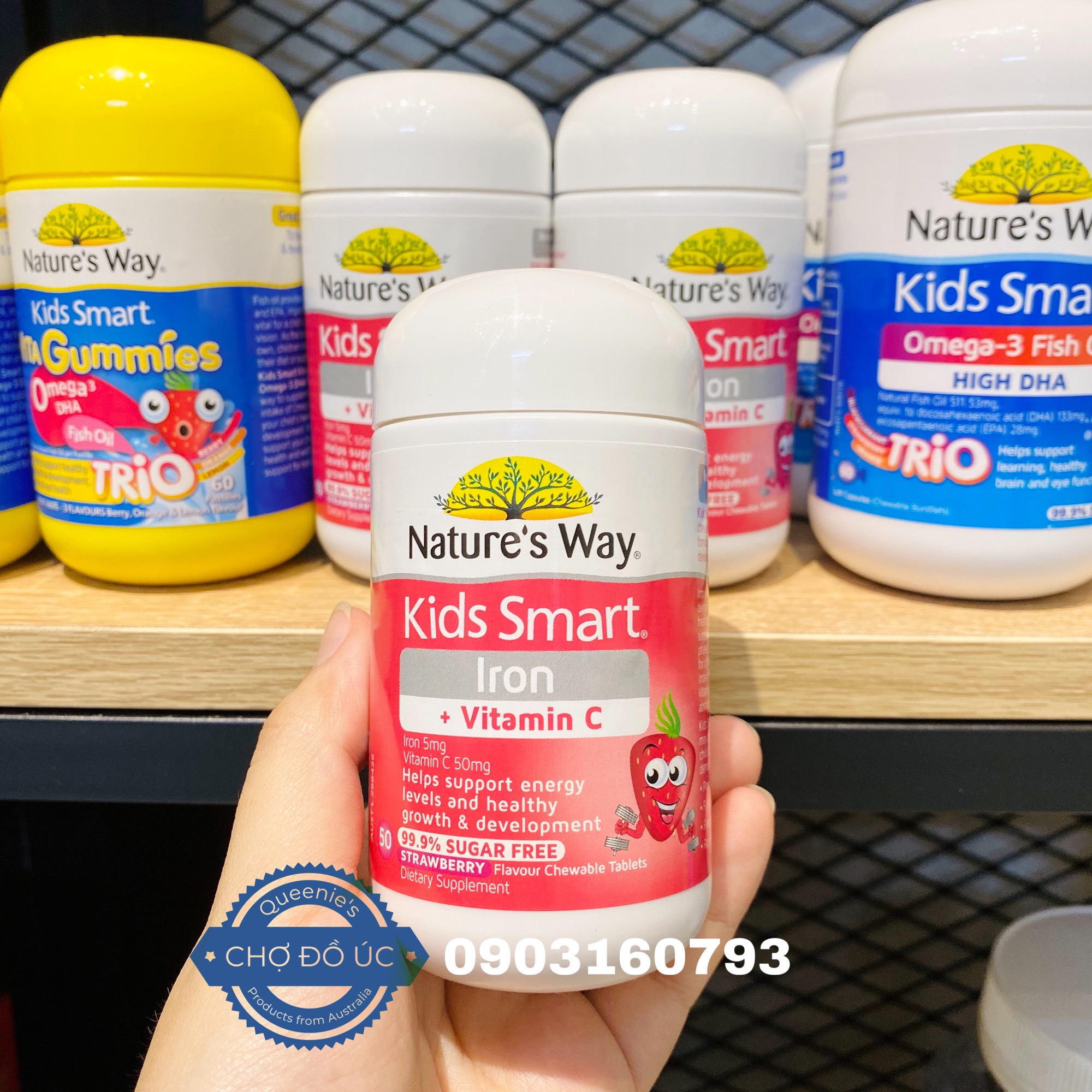 [HCM]??Kẹo NATURE’S WAY Kids Smart Iron + VitaminC??  nhập Úc