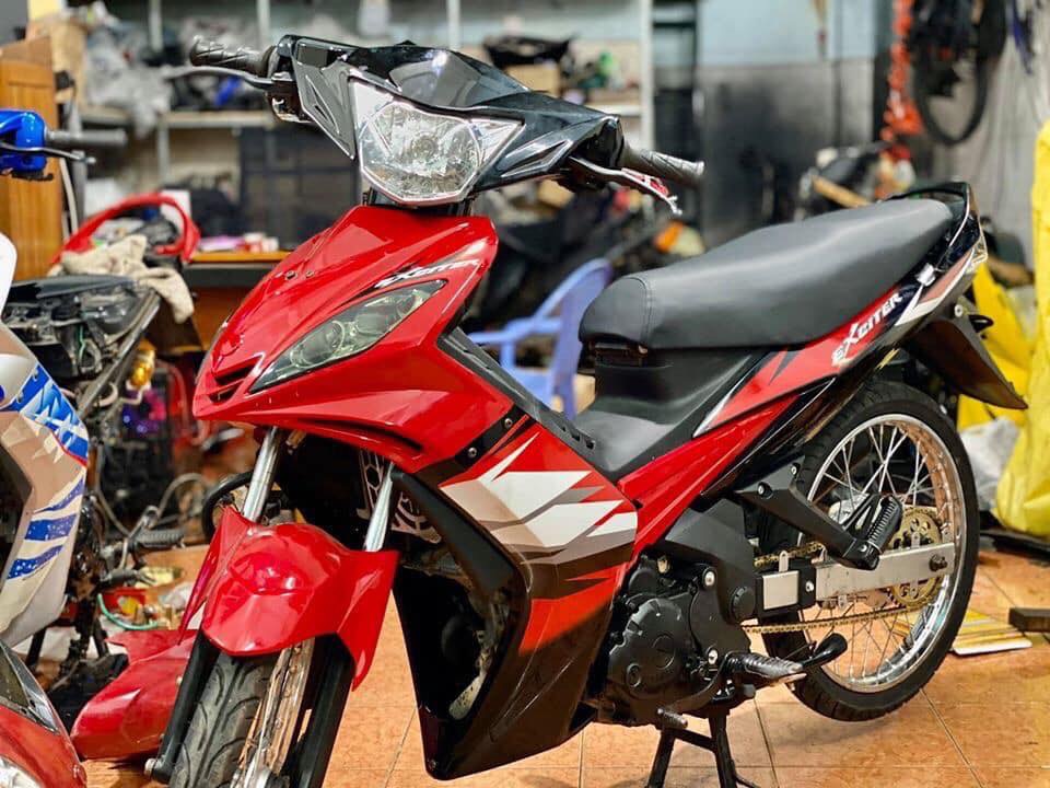 Tem rời dán xe ex 2006 đỏ đen
