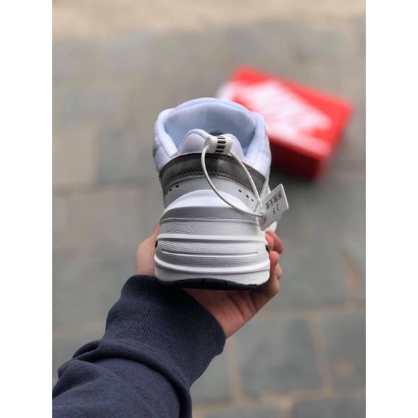 🔥Ảnh thật🔥 Giày sneaker m2k trắng gót đen