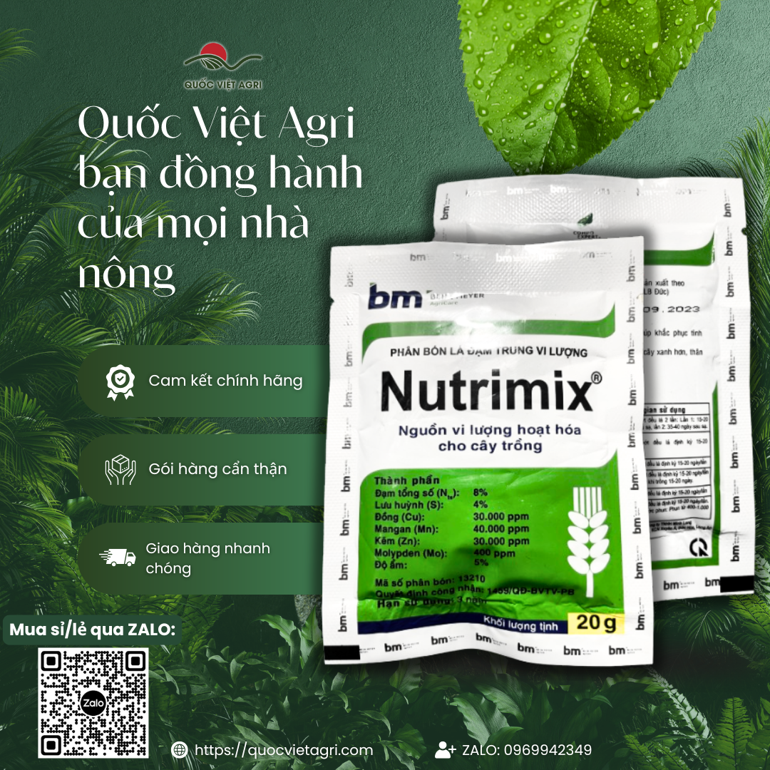 Phân bón lá NUTRIMIX BM (gói 20g) - Behn Meyer Nhập khẩu Đức