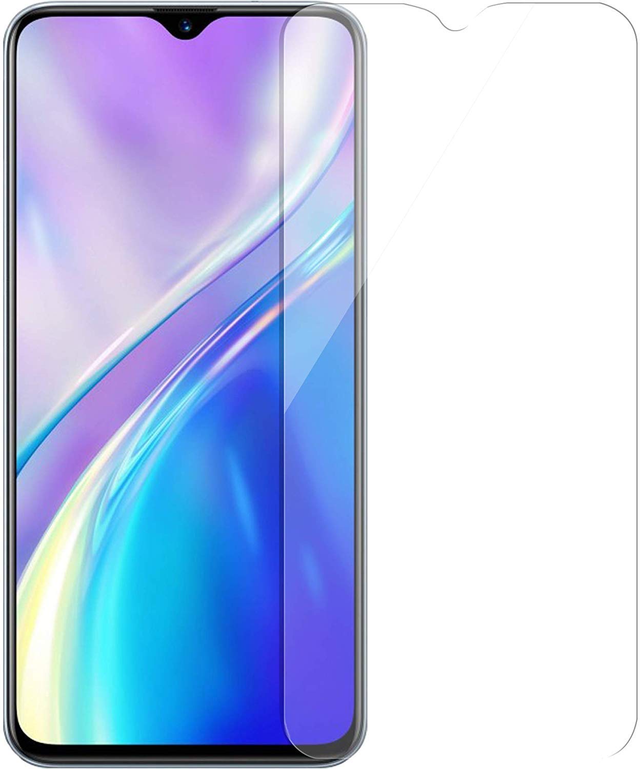 Kính cường lực trong suốt Realme 5i (Kèm miếng lau)