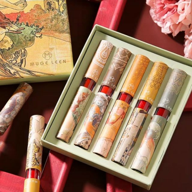 [HCM]Set son lì 5 cây Muge leen son kem cao cấp